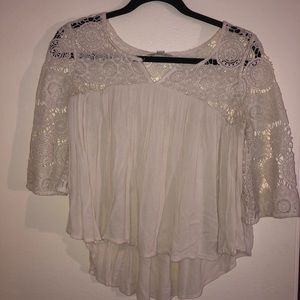 Vintage cream american eagle blouse